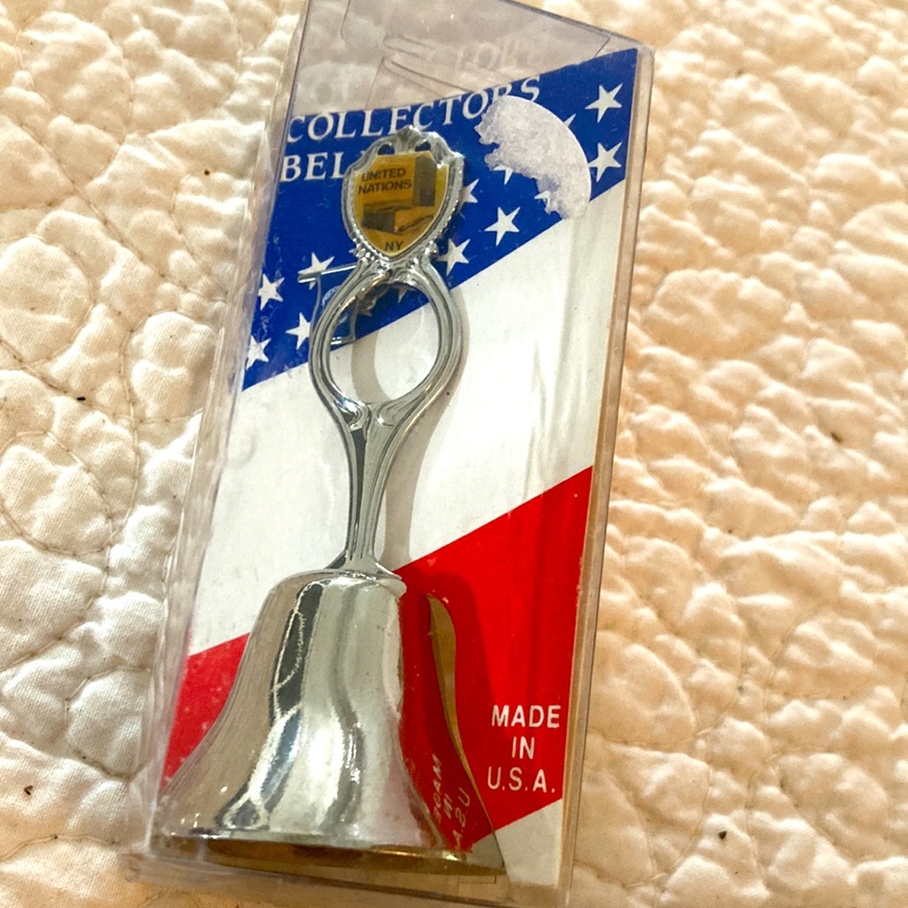 5/$25 Collector bell United Nations NY mid century